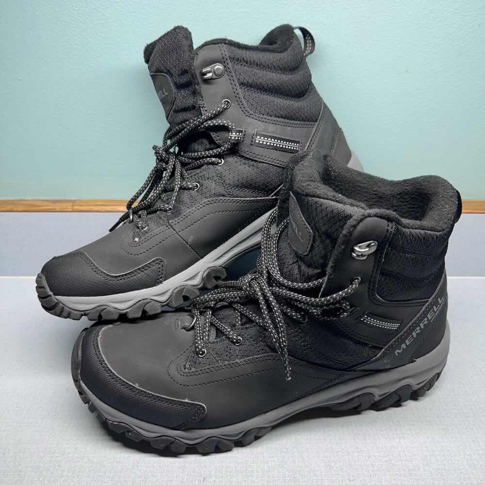 Merrell Thermo Akita Mid W/P Boot‎ J036441 Black Size Men’s 10.5 - Picture 14 of 14